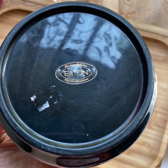 Vintage (70s?) black round plastic pen and pencil holder - Picture 6 of 11